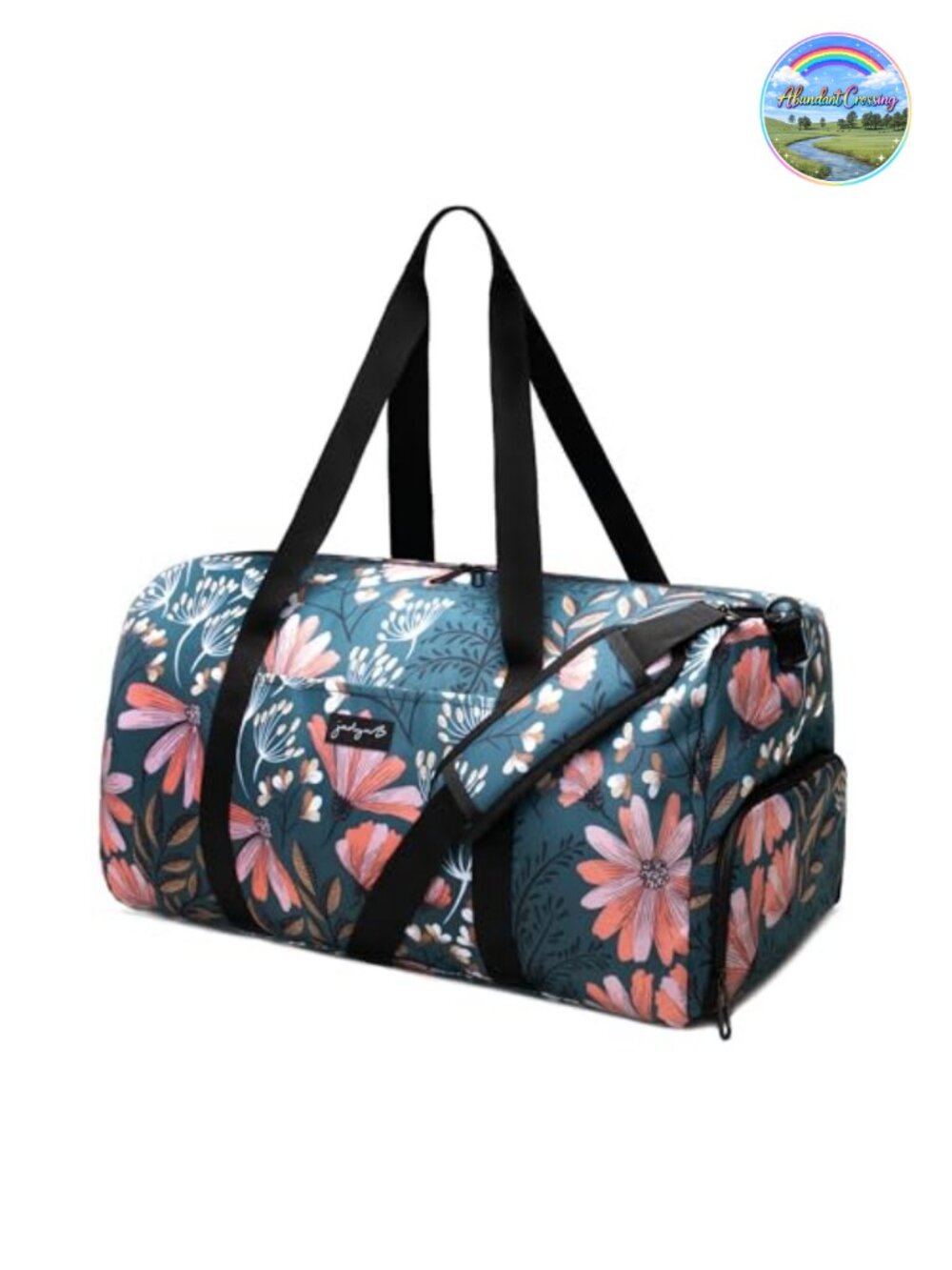 Durable Polyester Sports Duffel Bag with Adjustable Strap, Travel Gym Weekender